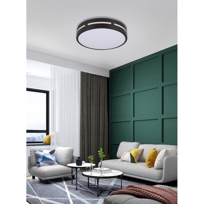Immax NEO 07152-B50 - LED Stmievateľné stropné svietidlo NEO LITE PERFECTO LED/48W/230V Wi-Fi Tuya čierna + diaľkové ovládanie