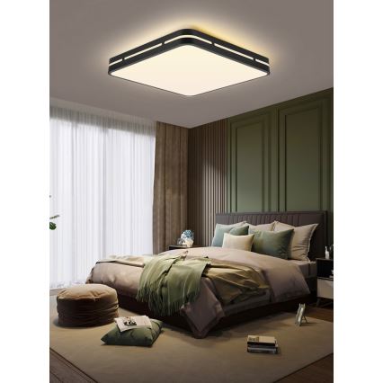 Immax NEO 07154-B42 - LED Stmievateľné stropné svietidlo NEO LITE PERFECTO LED/48W/230V Wi-Fi Tuya čierna + diaľkové ovládanie