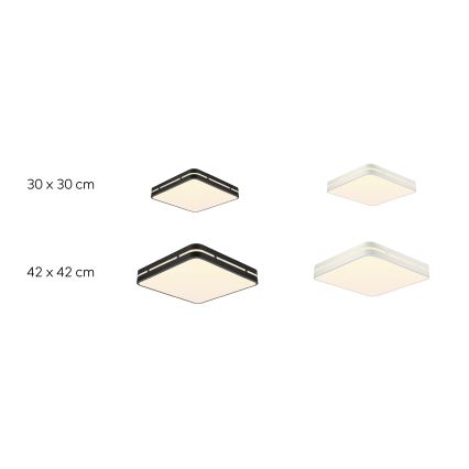 Immax NEO 07154-B42 - LED Stmievateľné stropné svietidlo NEO LITE PERFECTO LED/48W/230V Wi-Fi Tuya čierna + diaľkové ovládanie