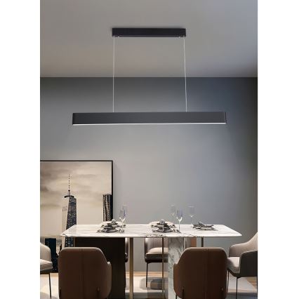 Immax NEO 07157-B120X - LED RGB+CCT Stmievateľný luster na lanku MILANO LED/40W/230V Tuya čierna