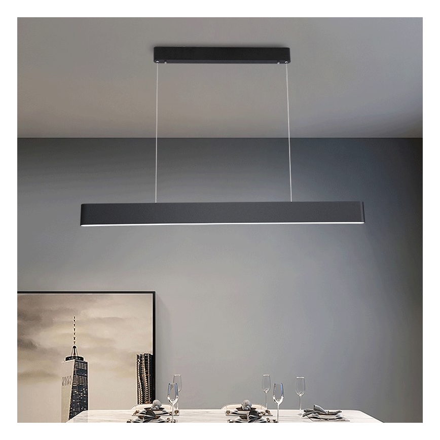 Immax NEO 07157-B120X - LED RGB+CCT Stmievateľný luster na lanku MILANO LED/40W/230V Tuya čierna