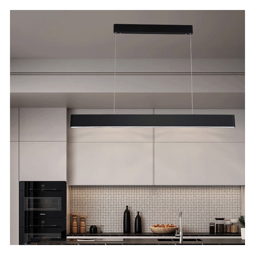 Immax NEO 07157-B120X - LED RGB+CCT Stmievateľný luster na lanku MILANO LED/40W/230V Tuya čierna