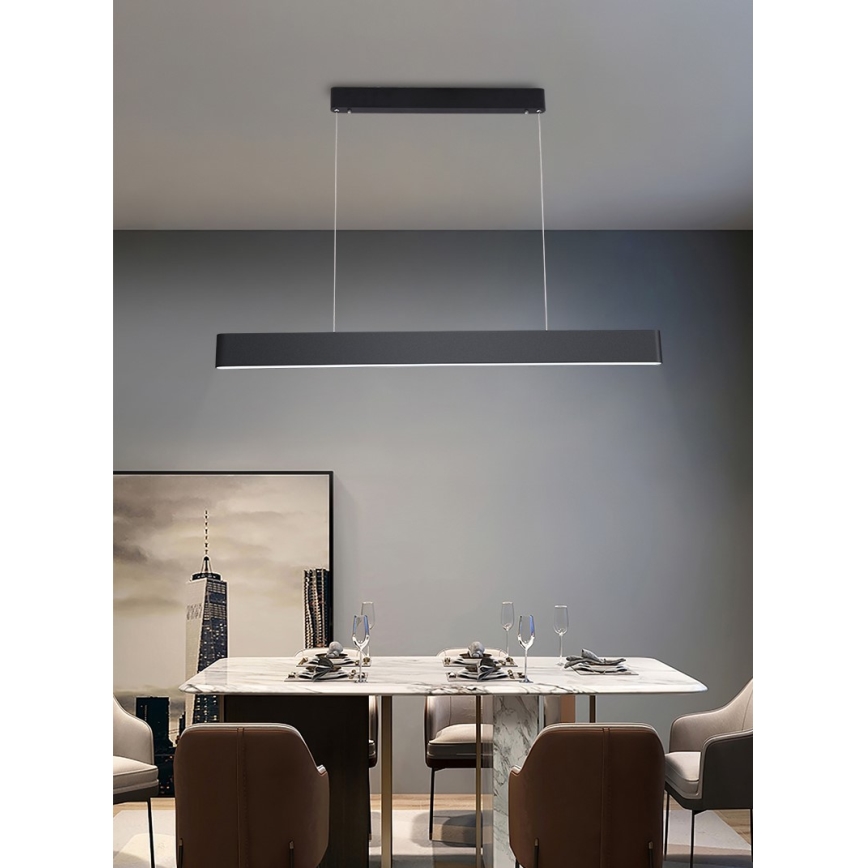 Immax NEO 07157-B120X - LED RGB+CCT Stmievateľný luster na lanku MILANO LED/40W/230V Tuya čierna