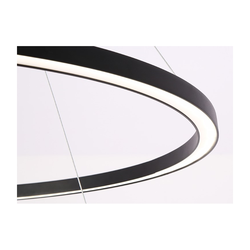 Immax NEO 07158-B80-60 - LED Stmievateľný luster na lanku FINO LED/93W/230V Tuya čierna + diaľkové ovládanie