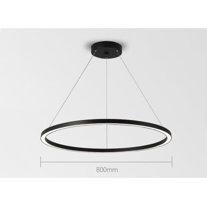 Immax NEO 07158-B80 - LED Stmievateľný luster na lanku FINO LED/60W/230V Tuya čierna + diaľkové ovládanie