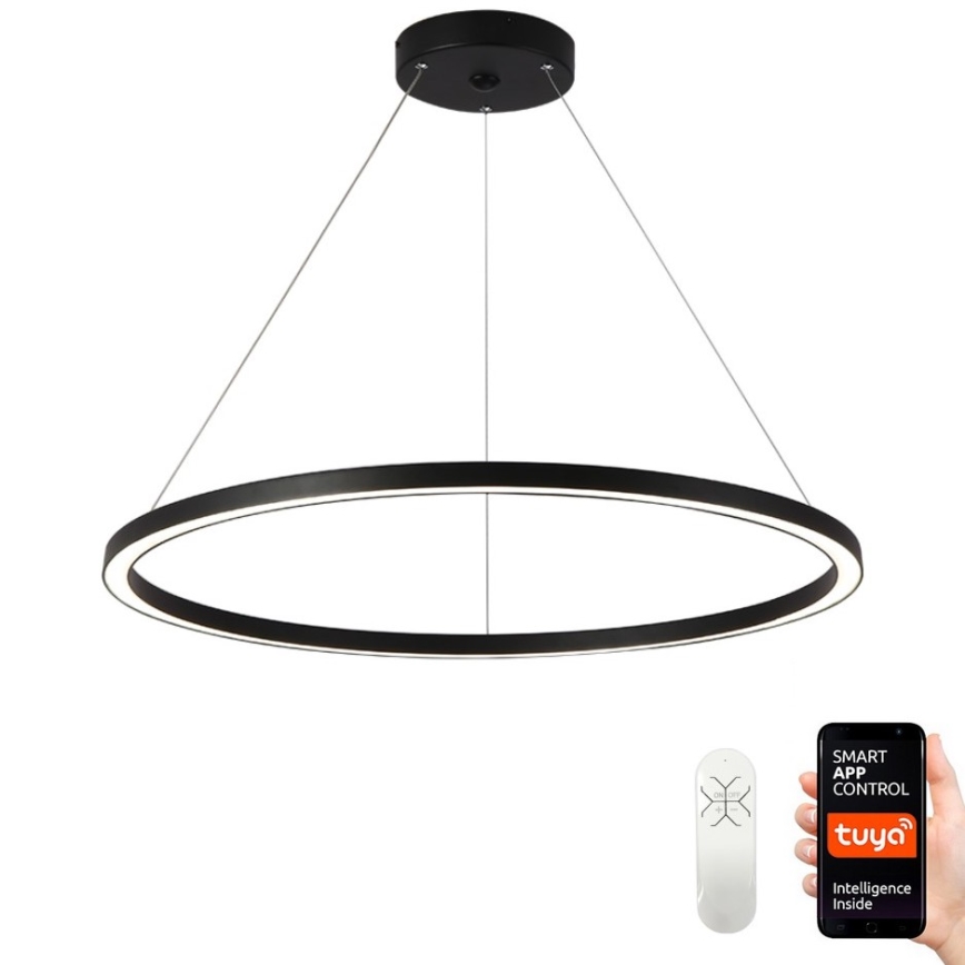 Immax NEO 07158-B80 - LED Stmievateľný luster na lanku FINO LED/60W/230V Tuya čierna + diaľkové ovládanie