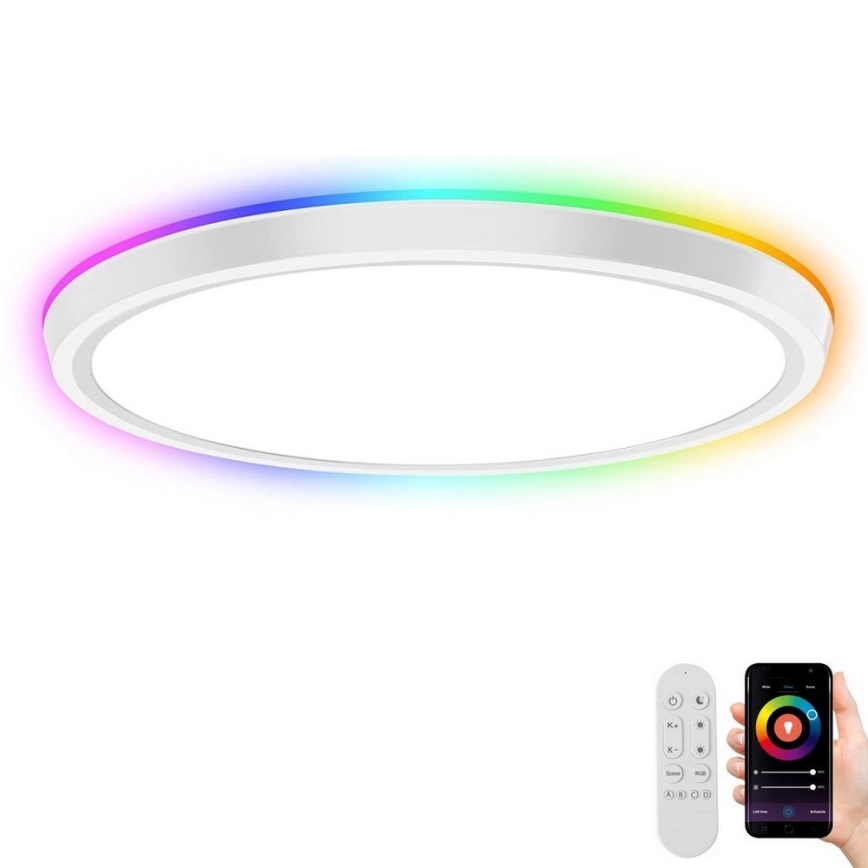 Immax NEO 07164-40 - LED RGB+CCT Stmievateľné stropné svietidlo NEO LITE TUDO LED/50W/230V Wi-Fi Tuya + diaľkové ovládanie