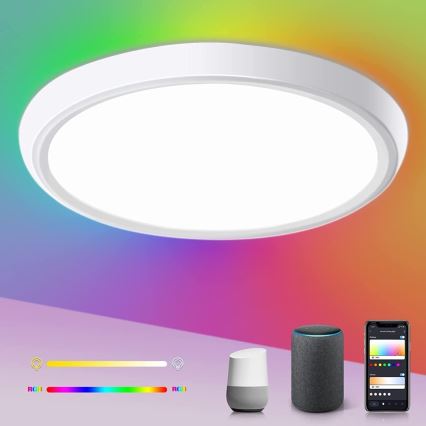 Immax NEO 07164-40 - LED RGB+CCT Stmievateľné stropné svietidlo NEO LITE TUDO LED/50W/230V Wi-Fi Tuya + diaľkové ovládanie