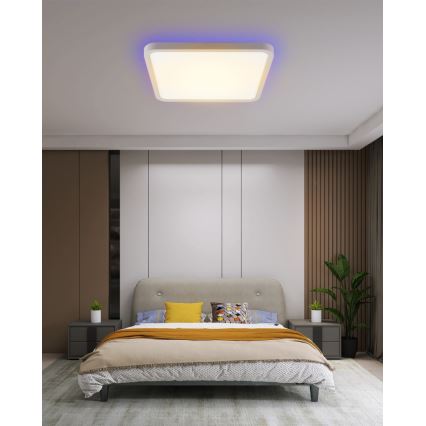 Immax NEO 07168-W40 - LED RGB+CCT Stmievateľné stropné svietidlo NEO LITE TUDO LED/50W/230V Wi-Fi Tuya biela + diaľkové ovládanie