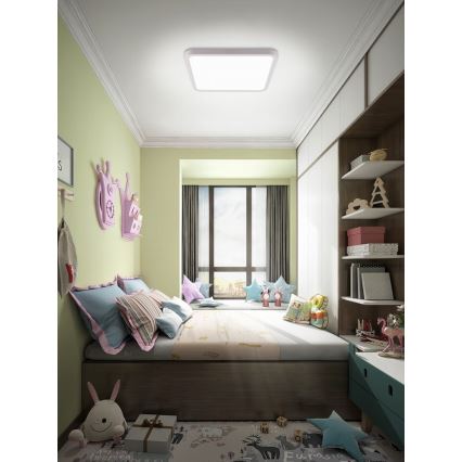 Immax NEO 07168-W40 - LED RGB+CCT Stmievateľné stropné svietidlo NEO LITE TUDO LED/50W/230V Wi-Fi Tuya biela + diaľkové ovládanie