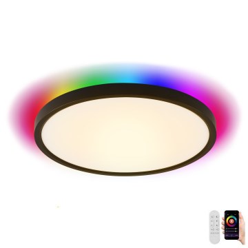 Immax NEO 07170-B60 - LED RGB+CCT Stmievateľné stropné svietidlo NEO LITE TUDO LED/65W/230V 2700-6500K Wi-Fi Tuya čierna + diaľkové ovládanie