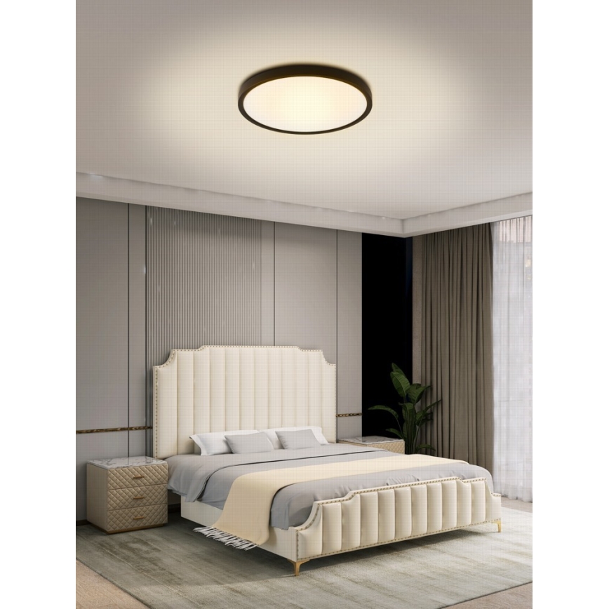 Immax NEO 07170-B60 - LED RGB+CCT Stmievateľné stropné svietidlo NEO LITE TUDO LED/65W/230V 2700-6500K Wi-Fi Tuya čierna + diaľkové ovládanie