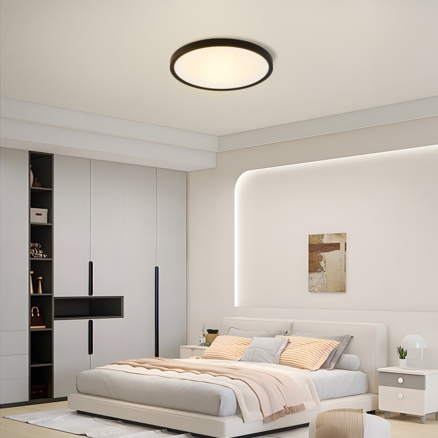 Immax NEO 07170-B60 - LED RGB+CCT Stmievateľné stropné svietidlo NEO LITE TUDO LED/65W/230V 2700-6500K Wi-Fi Tuya čierna + diaľkové ovládanie