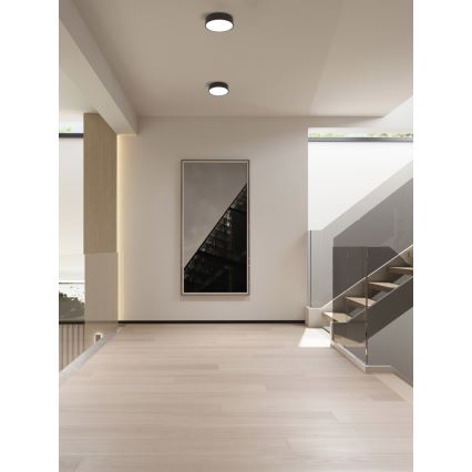 Immax NEO 07200L - LED Stmievateľné stropné svietidlo RONDATE LED/18W/230V 3000-6000K pr. 25 cm čierna Tuya + diaľkové ovládanie