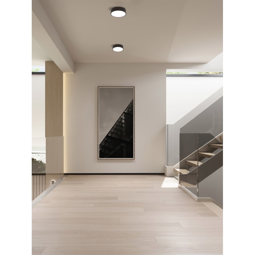 Immax NEO 07200L - LED Stmievateľné stropné svietidlo RONDATE LED/18W/230V 3000-6000K pr. 25 cm čierna Tuya + diaľkové ovládanie