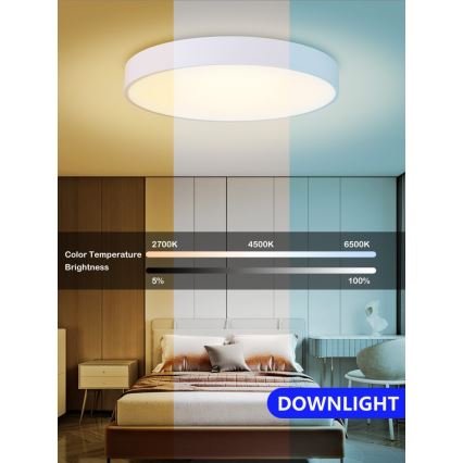 Immax NEO 07206L - LED Stmievateľné stropné svietidlo RONDATE LED/53W/230V biela Tuya + diaľkové ovládanie