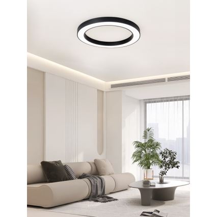 Immax NEO 07210L - LED Stmievateľné stropné svietidlo PASTEL LED/68W/230V 95 cm čierna Tuya + diaľkové ovládanie