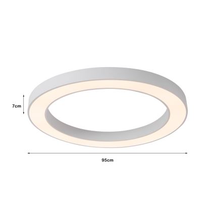 Immax NEO 07213L - LED Stmievateľné stropné svietidlo PASTEL LED/68W/230V 95 cm biela Tuya + diaľkové ovládanie