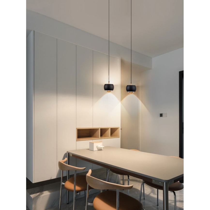 Immax NEO 07219L - LED Stmievateľný luster na lanku DORMINE LED/6W/230V matná čierna Tuya + diaľkové ovládanie