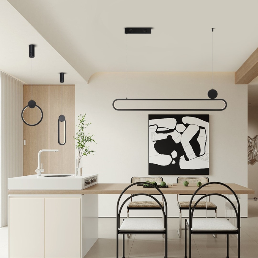 Immax NEO 07233L - LED Stmievateľný luster na lanku NEO LITE OVALE LED/18W/230V Wi-Fi Tuya 2700-6500K + diaľkové ovládanie