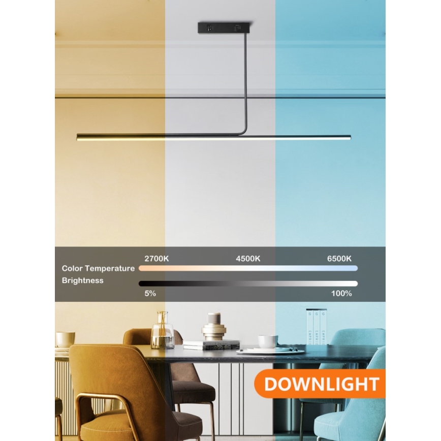 Immax NEO 07235L - LED Stmievateľný luster na tyči NEO LITE ASTA LED/28W/230V Wi-Fi Tuya 2700-6500K + diaľkové ovládanie