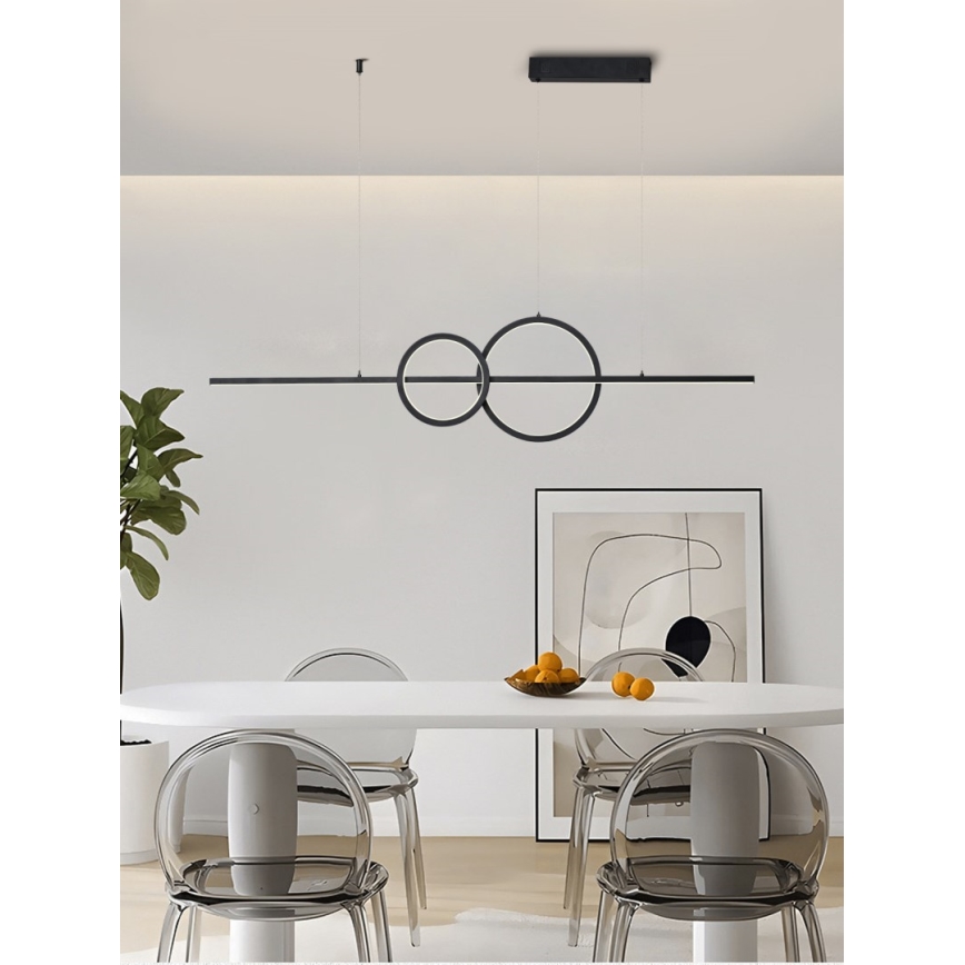Immax NEO 07236L - LED Stmievateľný luster na lanku NEO LITE RONDAS LED/56W/230V Tuya Wi-Fi 2700-6500K + diaľkové ovládanie