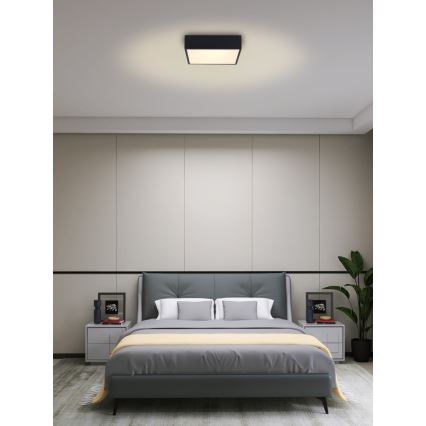 Immax NEO 07237L - LED Stmievateľné stropné svietidlo CANTO LED/22W/230V čierna Tuya + diaľkové ovládanie