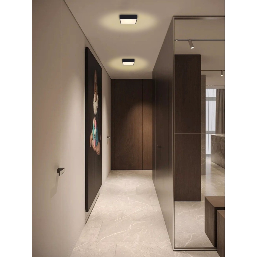 Immax NEO 07237L - LED Stmievateľné stropné svietidlo CANTO LED/22W/230V čierna Tuya + diaľkové ovládanie