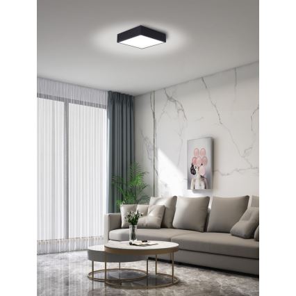 Immax NEO 07237L - LED Stmievateľné stropné svietidlo CANTO LED/22W/230V čierna Tuya + diaľkové ovládanie