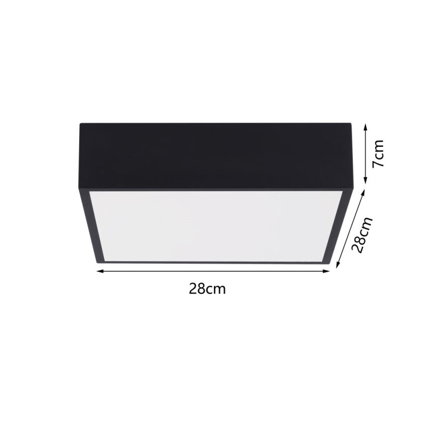 Immax NEO 07237L - LED Stmievateľné stropné svietidlo CANTO LED/22W/230V čierna Tuya + diaľkové ovládanie