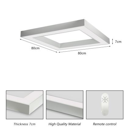 Immax NEO 07240L - LED Stmievateľné stropné svietidlo CANTO LED/60W/230V 2700-6500K Tuya biela
