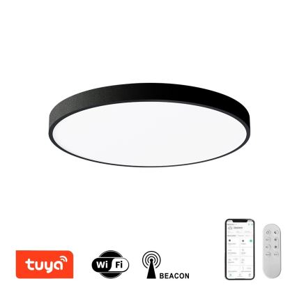 Immax NEO 07249L - LED Stmievateľné stropné svietidlo NEO LITE SEMPLICI LED/48W/230V 3000-6000K Wi-Fi Tuya čierna + diaľkové ovládanie