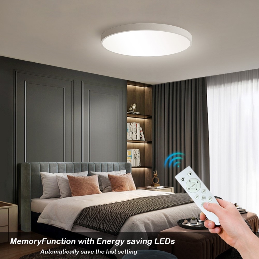 Immax NEO 07253L - LED Stmievateľné stropné svietidlo NEO LITE SEMPLICI LED/60W/230V 3000-6000K Wi-Fi Tuya biela + diaľkové ovládanie
