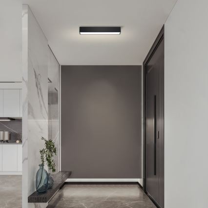 Immax NEO 07254L - LED Stmievateľné stropné svietidlo NEO LITE LUNGO LED/20W/230V 3000-6000K Wi-Fi Tuya čierna + diaľkové ovládanie