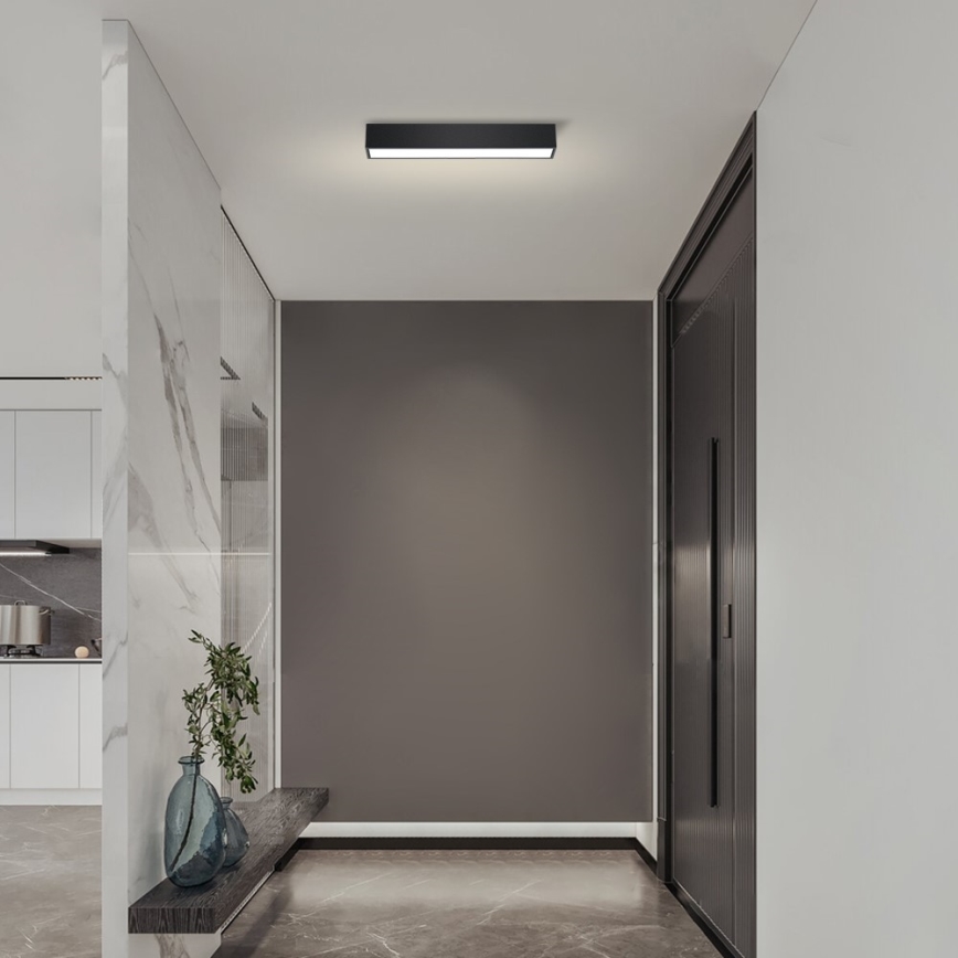 Immax NEO 07254L - LED Stmievateľné stropné svietidlo NEO LITE LUNGO LED/20W/230V 3000-6000K Wi-Fi Tuya čierna + diaľkové ovládanie