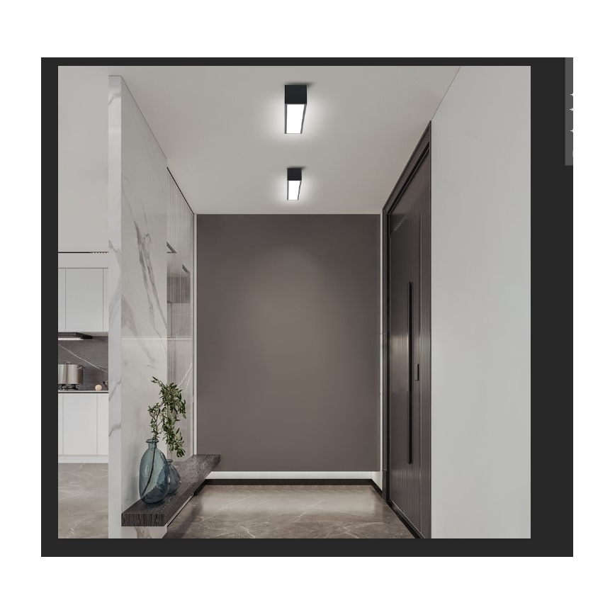 Immax NEO 07254L - LED Stmievateľné stropné svietidlo NEO LITE LUNGO LED/20W/230V 3000-6000K Wi-Fi Tuya čierna + diaľkové ovládanie