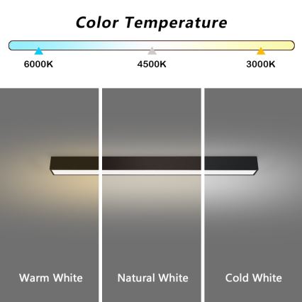 Immax NEO 07255L - LED Stmievateľné stropné svietidlo NEO LITE LUNGO LED/20W/230V 3000-6000K Wi-Fi Tuya čierna + diaľkové ovládanie