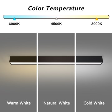 Immax NEO 07256L - LED Stmievateľné stropné svietidlo NEO LITE LUNGO LED/38W/230V 3000-6000K Wi-Fi Tuya čierna + diaľkové ovládanie
