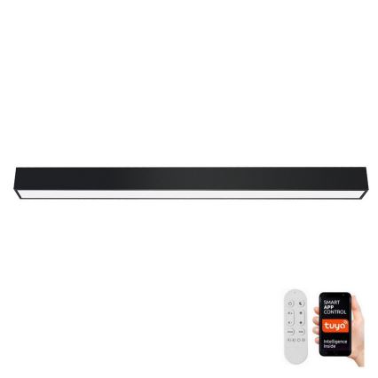 Immax NEO 07256L - LED Stmievateľné stropné svietidlo NEO LITE LUNGO LED/38W/230V 3000-6000K Wi-Fi Tuya čierna + diaľkové ovládanie