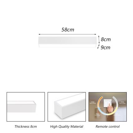 Immax NEO 07257L - LED Stmievateľné stropné svietidlo NEO LITE LUNGO LED/20W/230V 3000-6000K Wi-Fi Tuya biela + diaľkové ovládanie