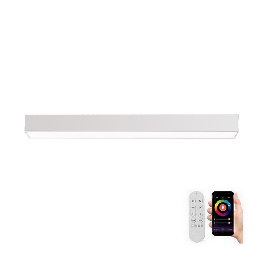 Immax NEO 07258L - LED Stmievateľné stropné svietidlo NEO LITE LUNGO LED/29W/230V 3000-6000K Wi-Fi Tuya biela + diaľkové ovládanie