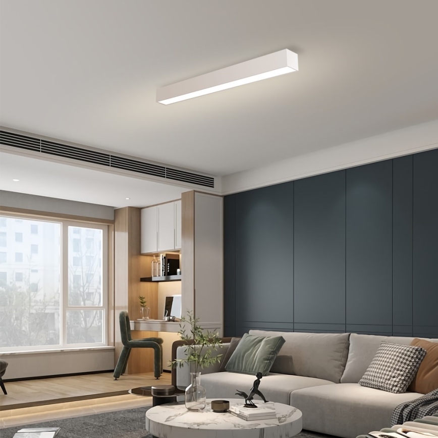 Immax NEO 07258L - LED Stmievateľné stropné svietidlo NEO LITE LUNGO LED/29W/230V 3000-6000K Wi-Fi Tuya biela + diaľkové ovládanie