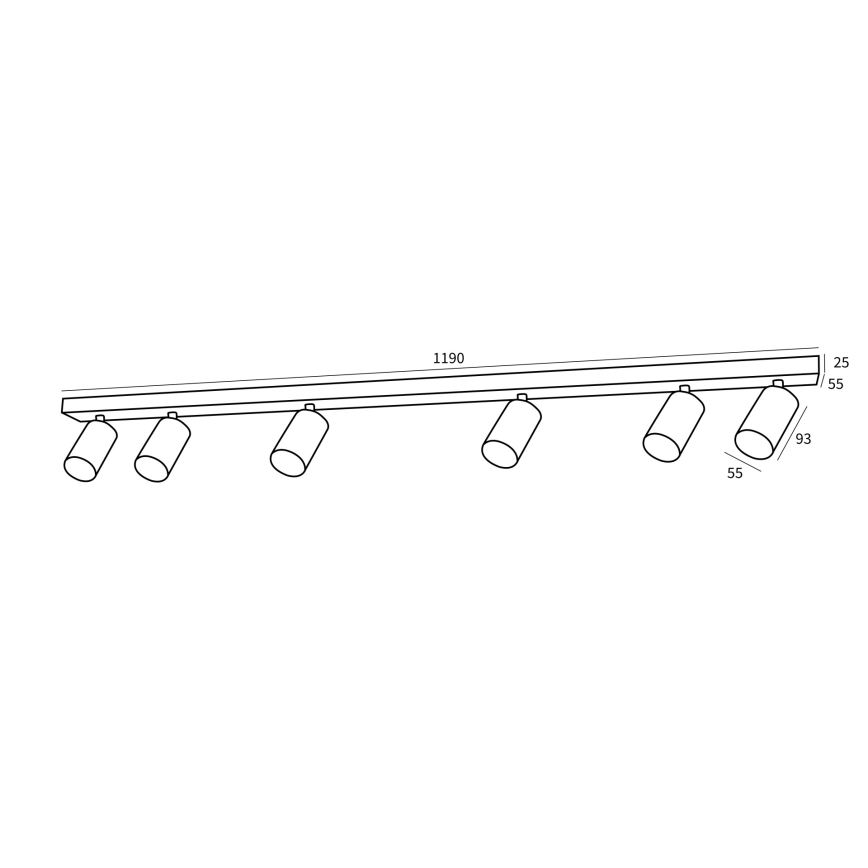Immax NEO 07269Z - LED RGB+CCT Stmievateľné bodové svietidlo NEO PUNTO 6xGU10/4,8W/230V Tuya