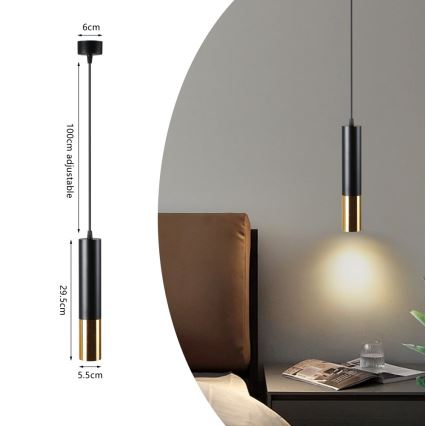 Immax NEO 07273Z - LED RGB+CCT Stmievateľný luster na lanku NEO PUNTO 1xGU10/4,8W/230V Tuya