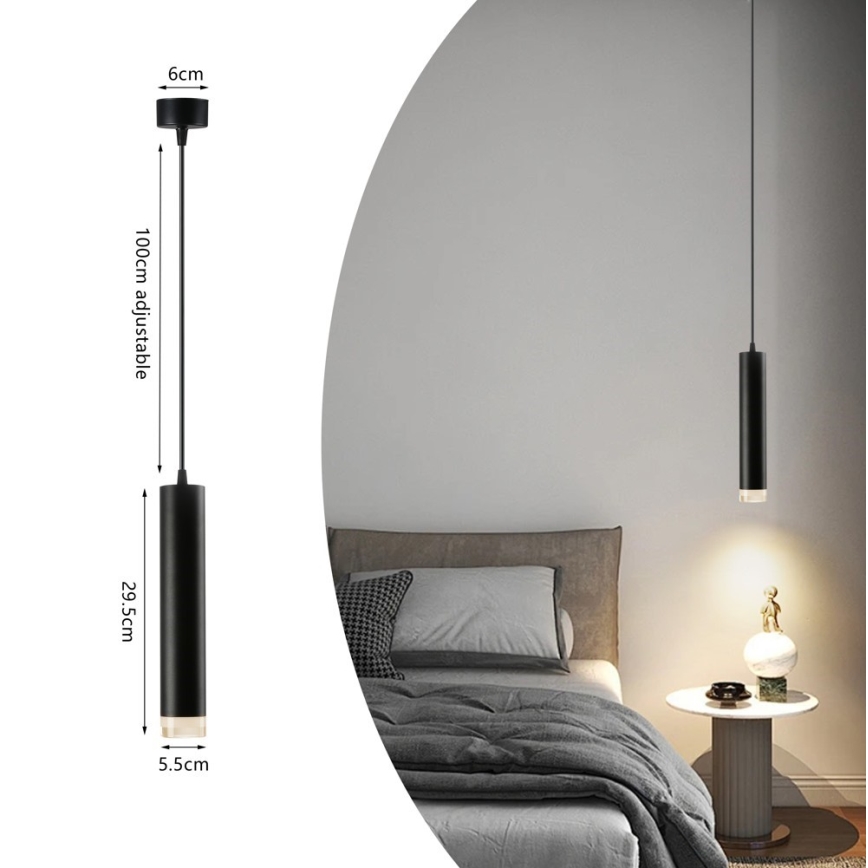 Immax NEO 07275Z - LED RGB+CCT Stmievateľný luster na lanku NEO PUNTO 1xGU10/4,8W/230V Tuya