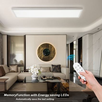Immax NEO 07276L - LED Stmievateľné kúpeľňové stropné svietidlo NEO LITE FRAME LED/50W/230V IP44 Wi-Fi Tuya + diaľkové ovládanie biela