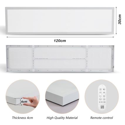Immax NEO 07276L - LED Stmievateľné kúpeľňové stropné svietidlo NEO LITE FRAME LED/50W/230V IP44 Wi-Fi Tuya + diaľkové ovládanie biela