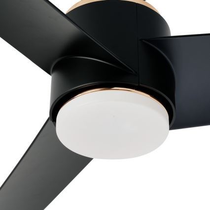 Immax NEO 07280L - LED Stmievateľný stropný ventilátor BEAUTY LED/18W/230V Wi-Fi Tuya čierna + diaľkové ovládanie