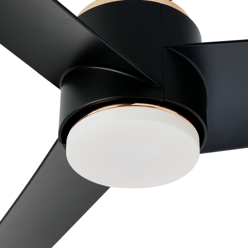 Immax NEO 07280L - LED Stmievateľný stropný ventilátor BEAUTY LED/18W/230V Wi-Fi Tuya čierna + diaľkové ovládanie