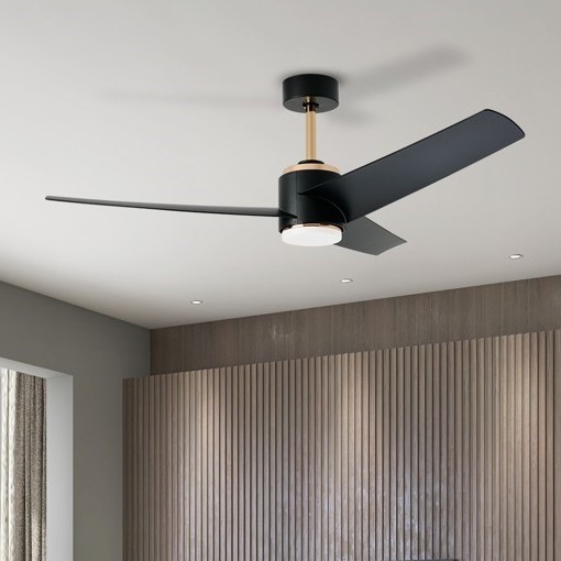 Immax NEO 07280L - LED Stmievateľný stropný ventilátor BEAUTY LED/18W/230V Wi-Fi Tuya čierna + diaľkové ovládanie
